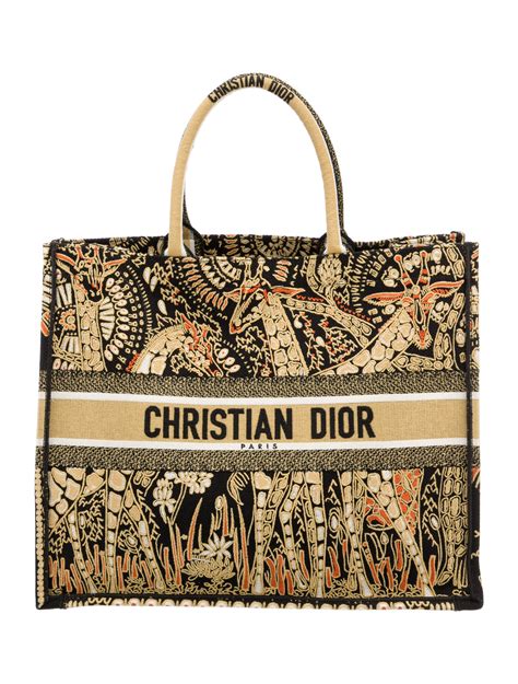 dior animal book tote